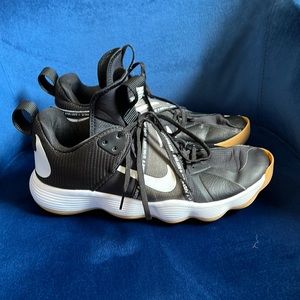 Nike Mens React Hyperset Volleyball Shoes Black Lace Up Low Top 11M